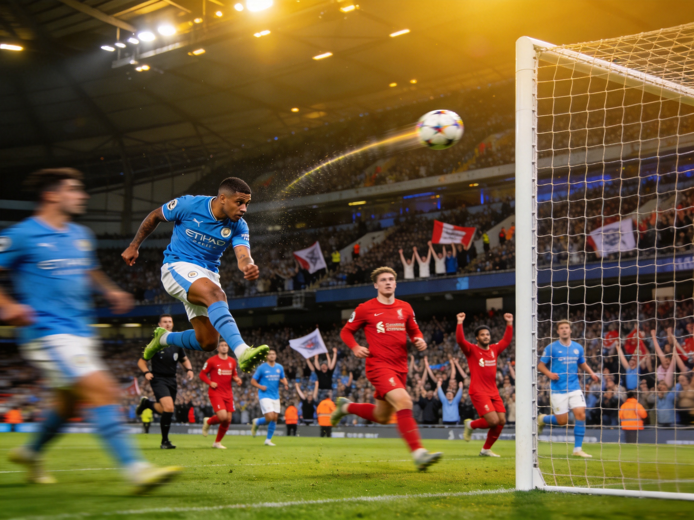 曼城vs阿森纳比赛精彩瞬间 足球赛事战报